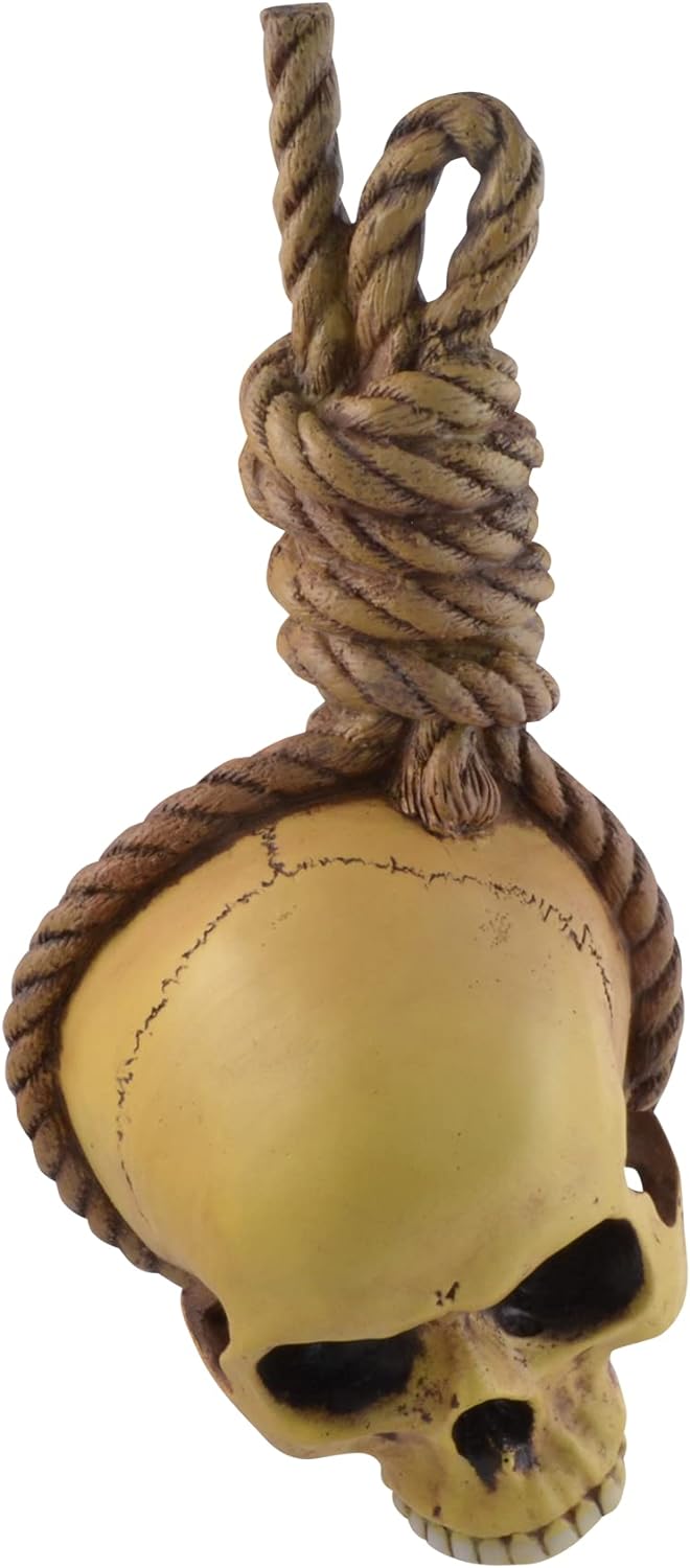 VOGLER Joh. Vogler GmbH Hang him Higher Schädel am Galgen -, aus Kunststein, von Hand coloriert