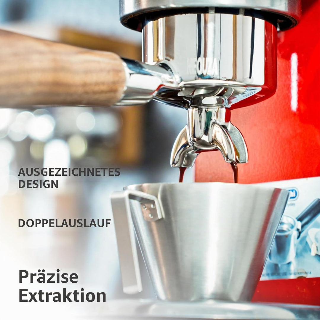 NEOUZA Espresso-Siebträger mit Doppelausguss, 51 mm, kompatibel mit Delonghi La Specialista EC9155/9