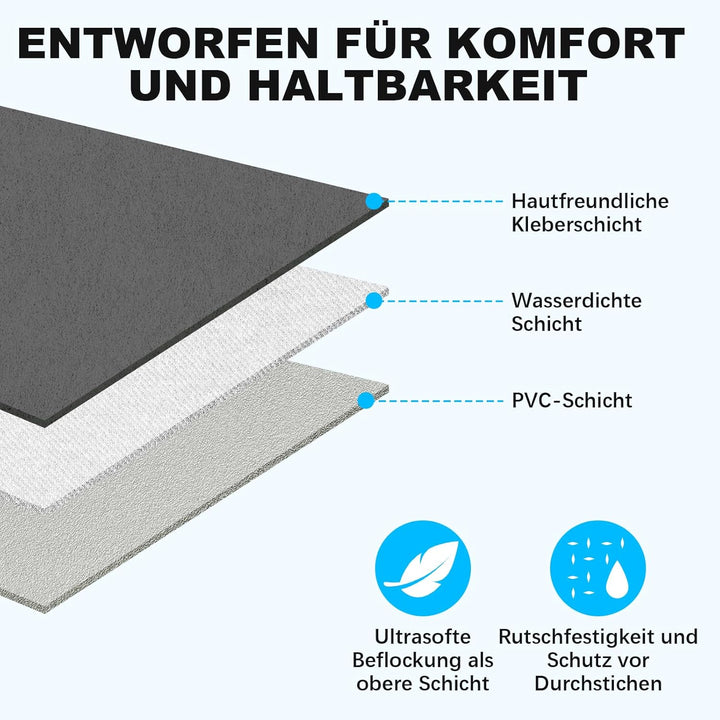 KMZ Aufblasbare SUV-Luftmatratze für Auto, LKW und Camping – tragbares, Dickes Autobett für unterweg