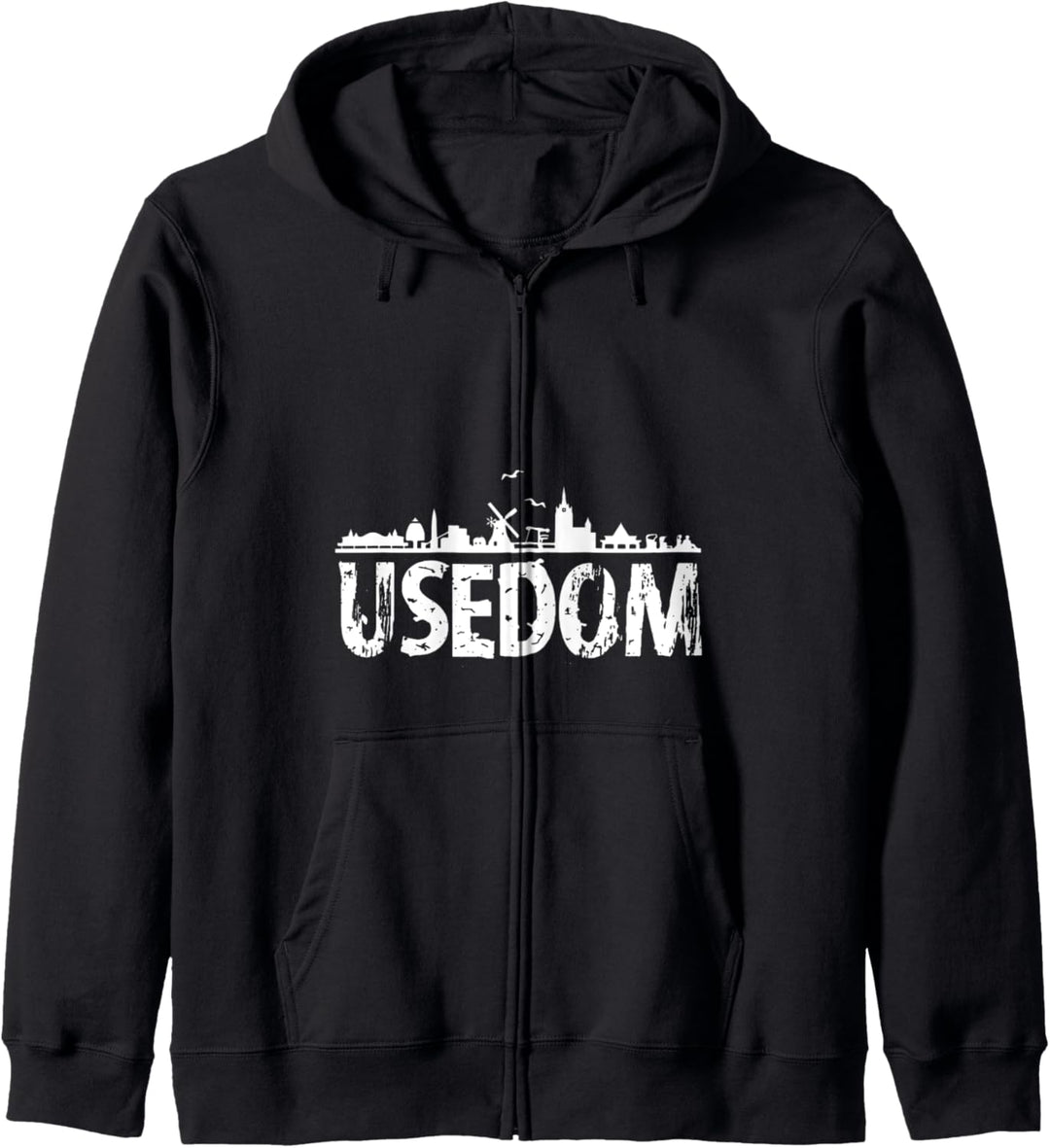 Usedom Skyline Möwen Ostsee Insel Pommerschen Bucht Kapuzenjacke