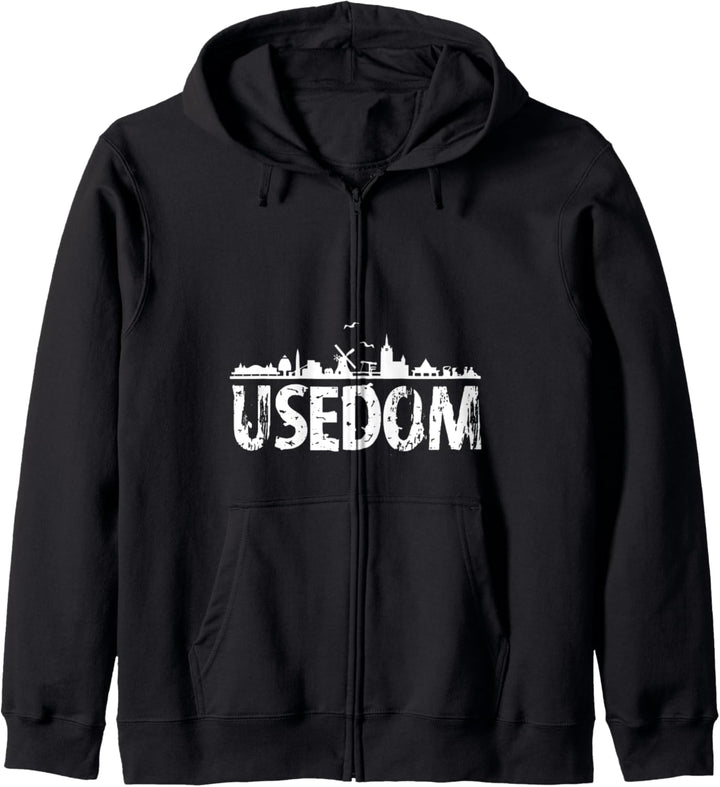 Usedom Skyline Möwen Ostsee Insel Pommerschen Bucht Kapuzenjacke