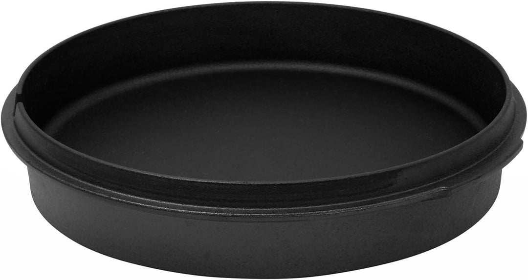 Dutch Oven Gusseisen 6,5 Liter mit Füssen – Schmortopf, Bräter mit Deckel für Grill, Lagerfeuer, BBQ
