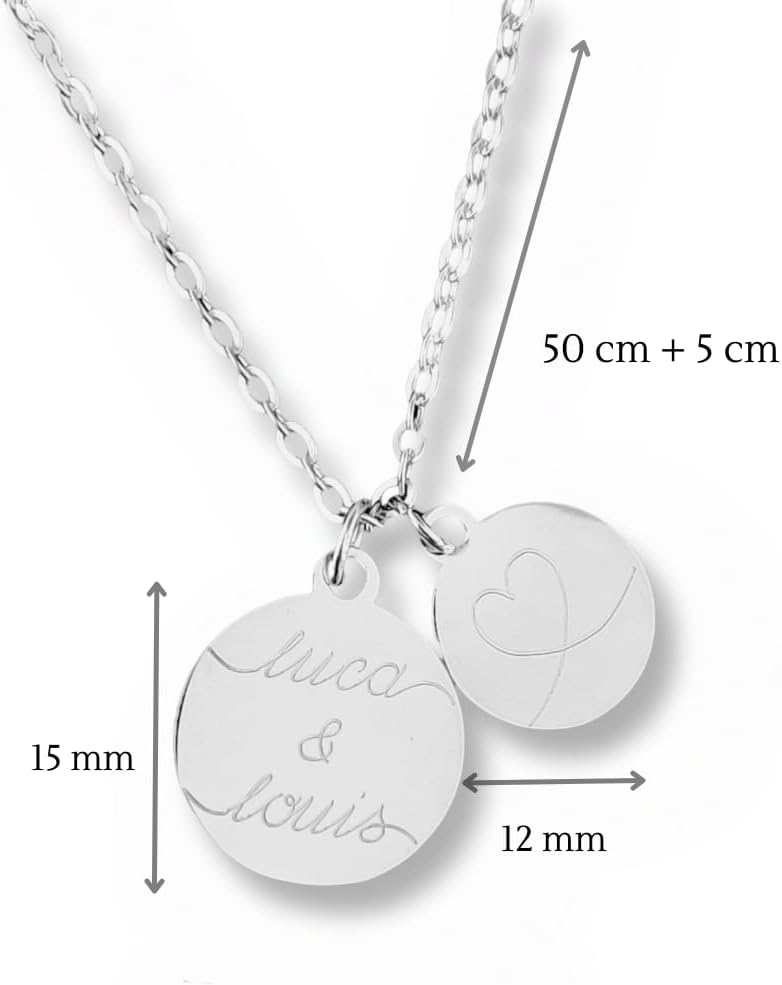 Personalisierte Gravur Kette als Geschenk für Frauen | zur Geburt | zur Hochzeit | für die Freundin