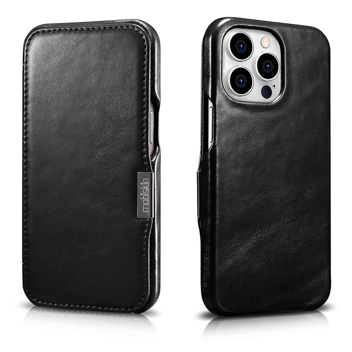 Mobiskin Hülle kompatibel mit Apple iPhone 13 PRO MAX (6,7 Zoll), Handyhülle mit echtem Leder, Case,