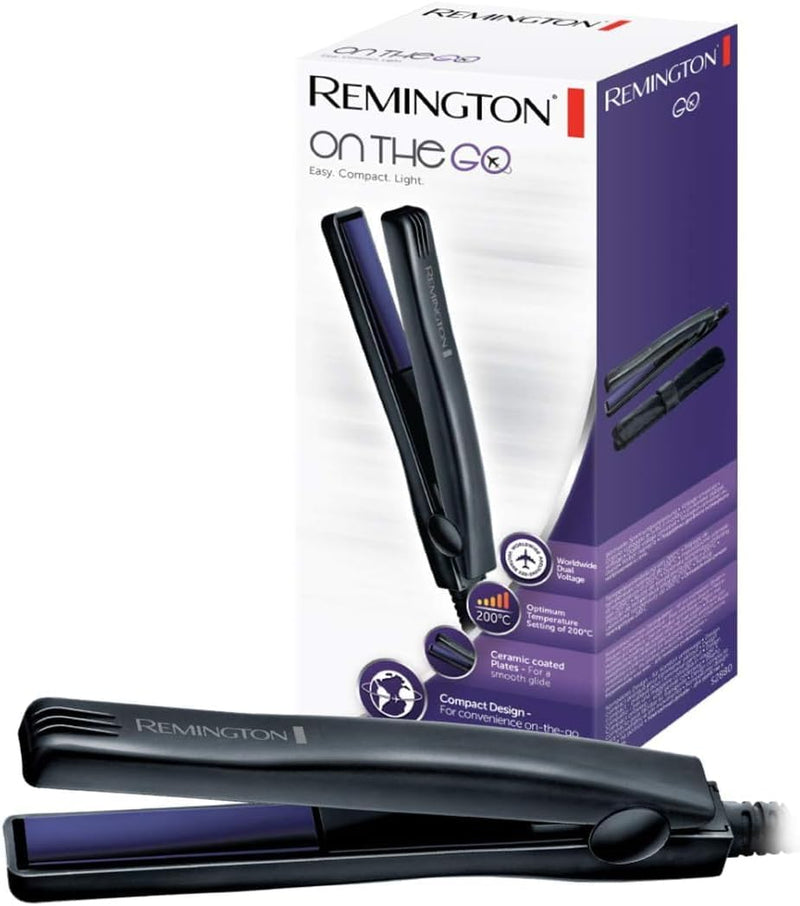 Remington Styling Reiseset On The Go: Mini-Haarglätter + klappbarer Reisehaartrockner 1400 Watt Ange