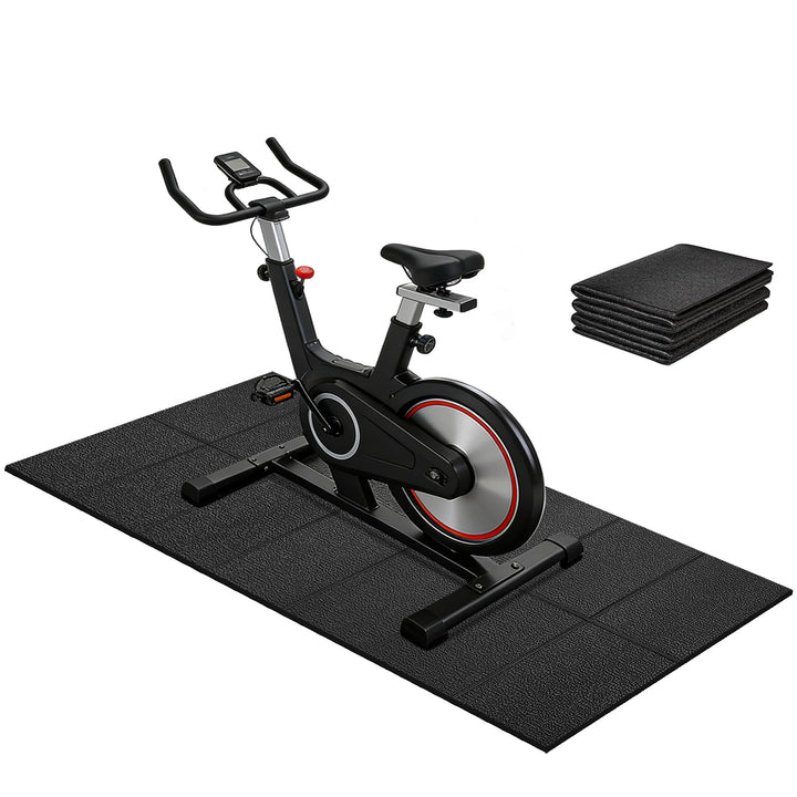 Faltbare Bodenschutzmatte Fitness Unterlegmatte für Fitnessgeräte, 140cmx65cm/160x75cm/180x80cm,6mm
