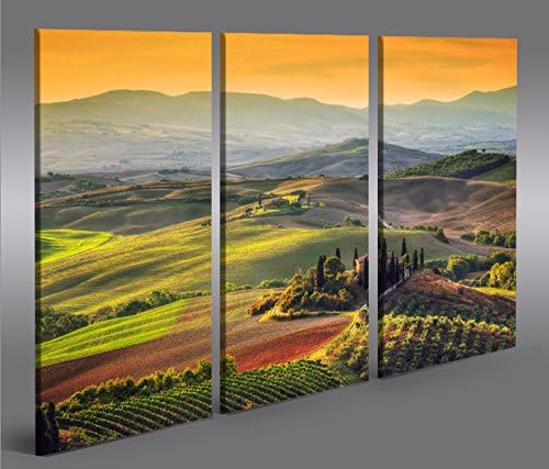 islandburner Bild Bilder auf Leinwand Toskana V5 Italien Landschaft 3p XXL Poster Leinwandbild Wandb