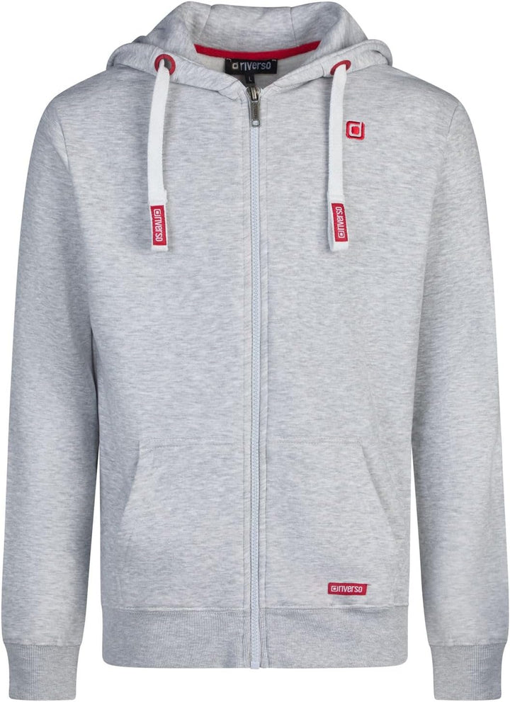 riverso Herren Kapuzenjacke RIVNoah Regular Fit Hoodie Taschen Jacke Reissverschluss Sweatjacke Stre
