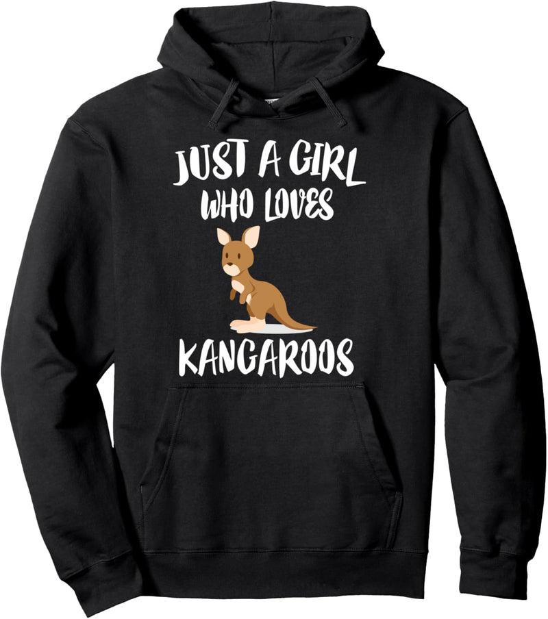 Just A Girl Who Loves Kangaroos Animal Pullover Hoodie