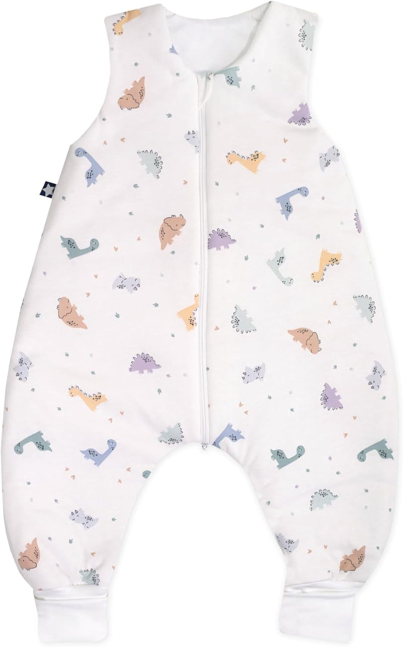 Julius Zöllner Schlafoverall Jumper aus Jersey Baumwolle, Made in Germany, Gr. 92, Little Dinos, 908