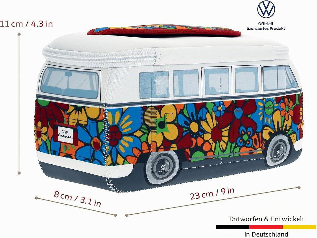BRISA VW Collection - T1 Bulli Bus Kulturbeutel Kosmetiktasche | Volkswagen Universaltasche Waschbeu