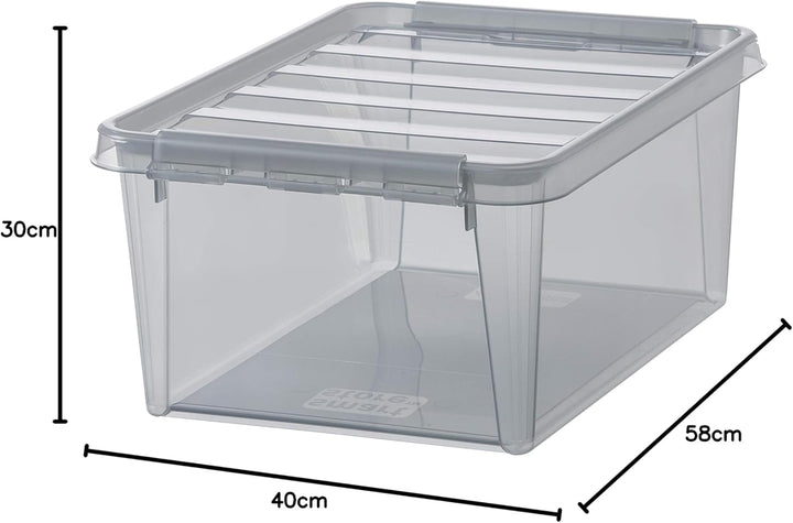 SmartStore Colour 15 Aufbewahrungsboxen 10-Teilig, Grau, Grau 10 x 14L Moderne