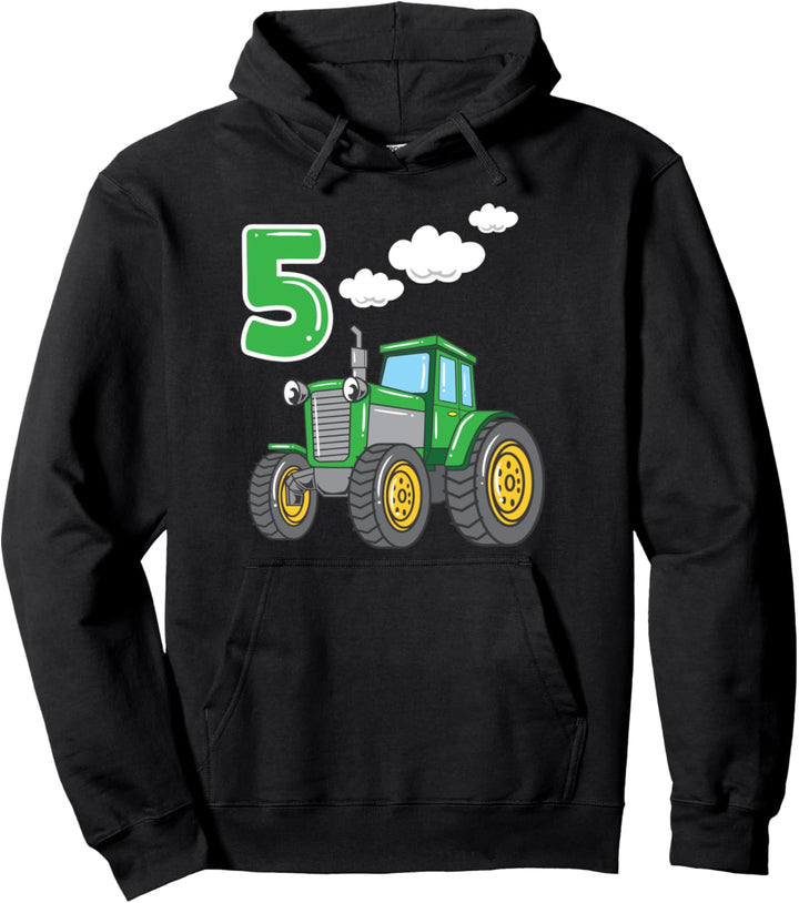 Lustiges Kinder Geburtstag 5 Jahre Landwirt Traktor Trecker Pullover Hoodie