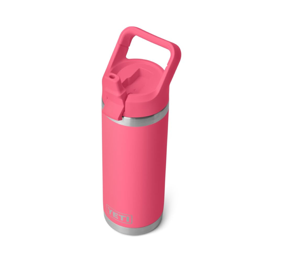 YETI Rambler 18 oz (532 ml) C Flasche Mit Farblich Abgestimmtem Trinkhalmdeckel - Tropical Pink, Tro