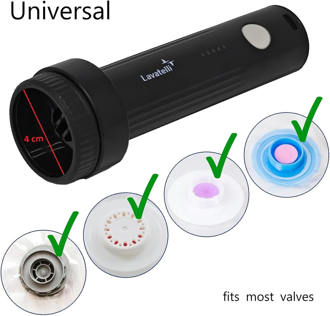 Lavatelli Reise Vakuum Set mit kabelloser USB-C Pumpe & 6 Vakuumbeuteln 40x45 cm, Handgepäck Organiz
