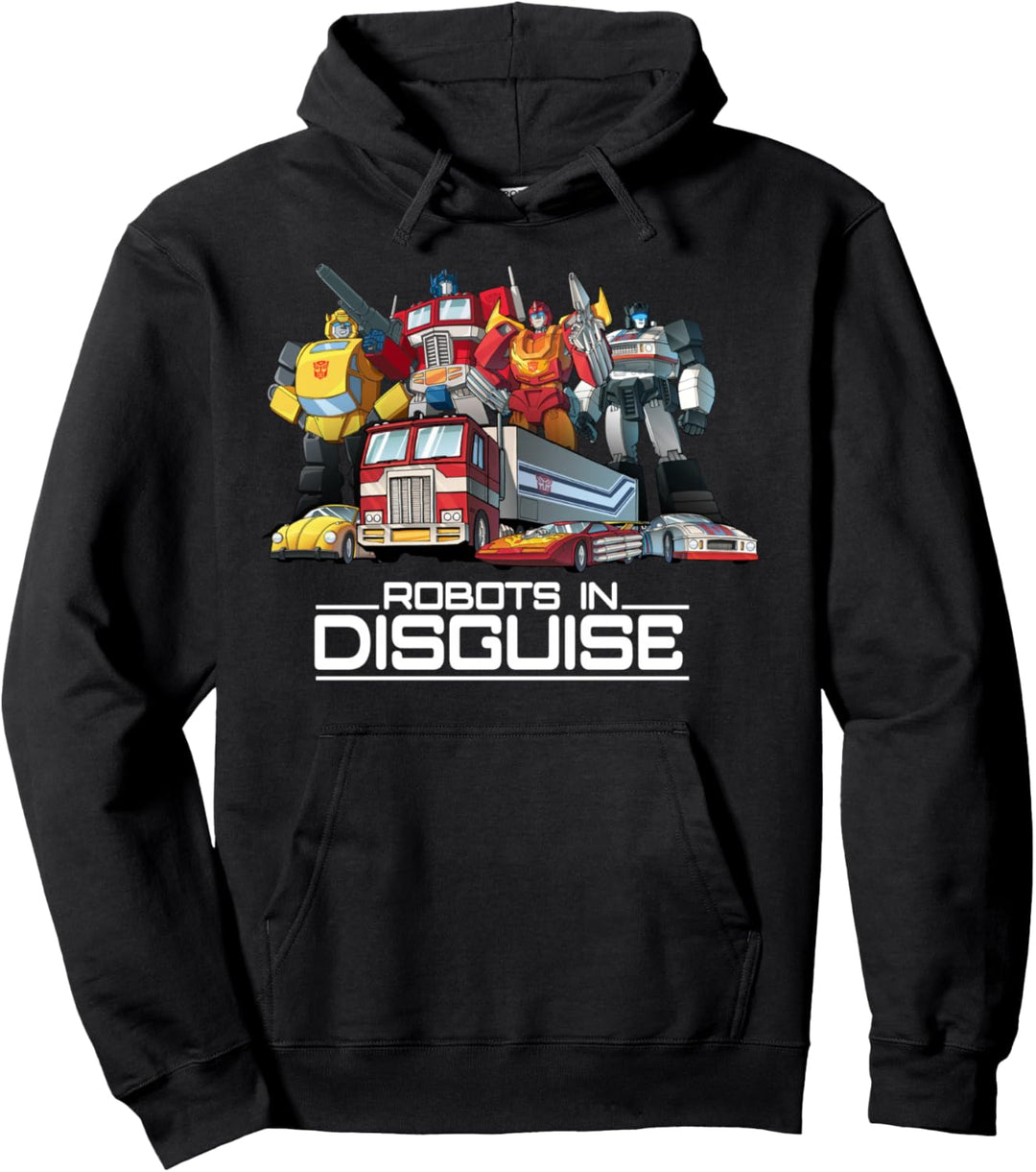 Transformers Robots In Disguise Vintage Retro Autobots Group Pullover Hoodie