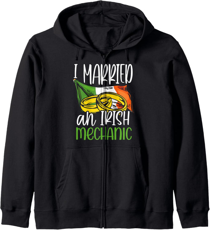 I Married an Irish Mechanic Wedding Gifts for Wife Husband Kapuzenjacke