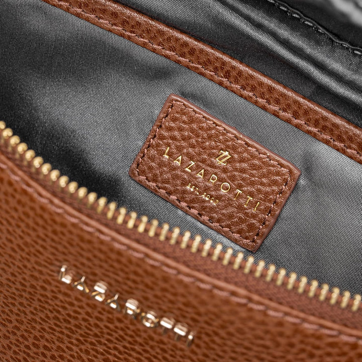 Lazarotti Bologna Leder Gürteltasche Damen | längenverstellbarer Tragegurt | grosse Bauchtasche 31 c