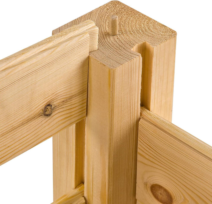 Holz Hochbeet Pflanzbeet Blumenbeet Pflanzenbeet Gartenbeet Kiefer 104x63x77 cm