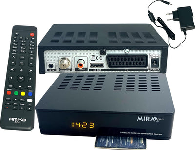 Amiko MIRA3 HD Sat Receiver mit Aufnahmefunktion, Kartenslot, Timeshift, HDMI, PVR, USB, WiFi, AAC-L
