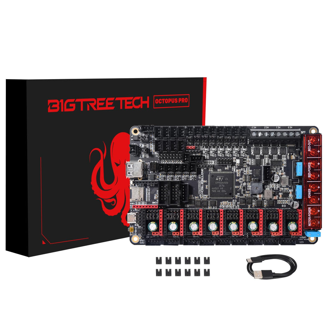 BIGTREETECH Octopus Pro V1.0.1 (H723)) 32 Bit Steuerplatine 550 MHz Unterstützung 8 Achsen Schrittmo