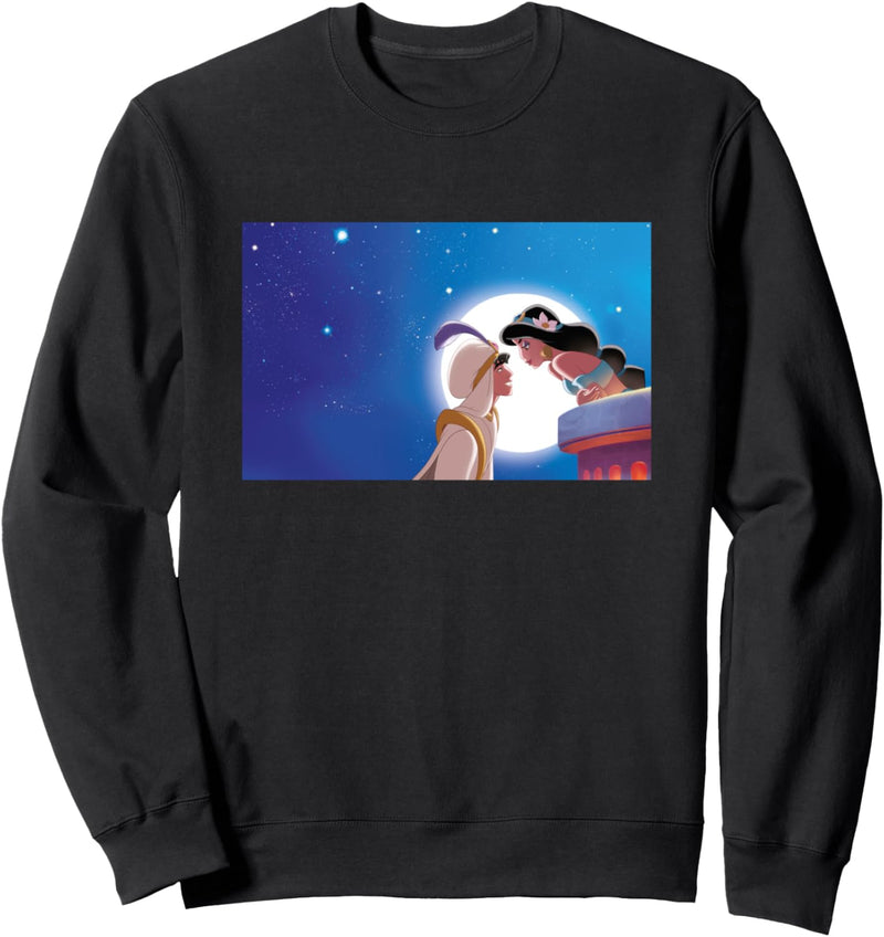 Disney Aladdin and Jasmine First Kiss Movie Still Sweatshirt