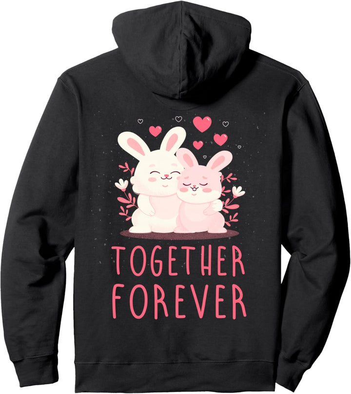 Verliebtes Paar Liebespaar Liebe Hasen Partner Look Outfit Pullover Hoodie
