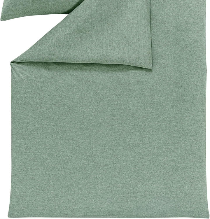 ESTELLA Mako Interlock Jersey Bettwäsche Uni Takoma Mint, 1 Bettbezug 135 x 200 cm + 1 Kissenbezug 8
