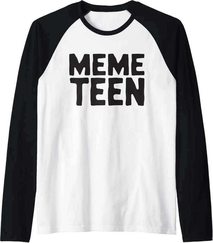 Meme Teen - Funny Teenager Meme Gamer Gift - DANK MEME Raglan