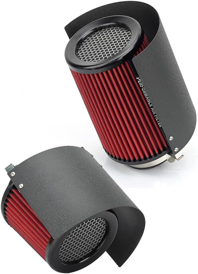 Universal Auto Air Filter Cover Heat Shield, Auto Luftfilterabdeckung Edelstahl Hitzeschild,für 2.5-