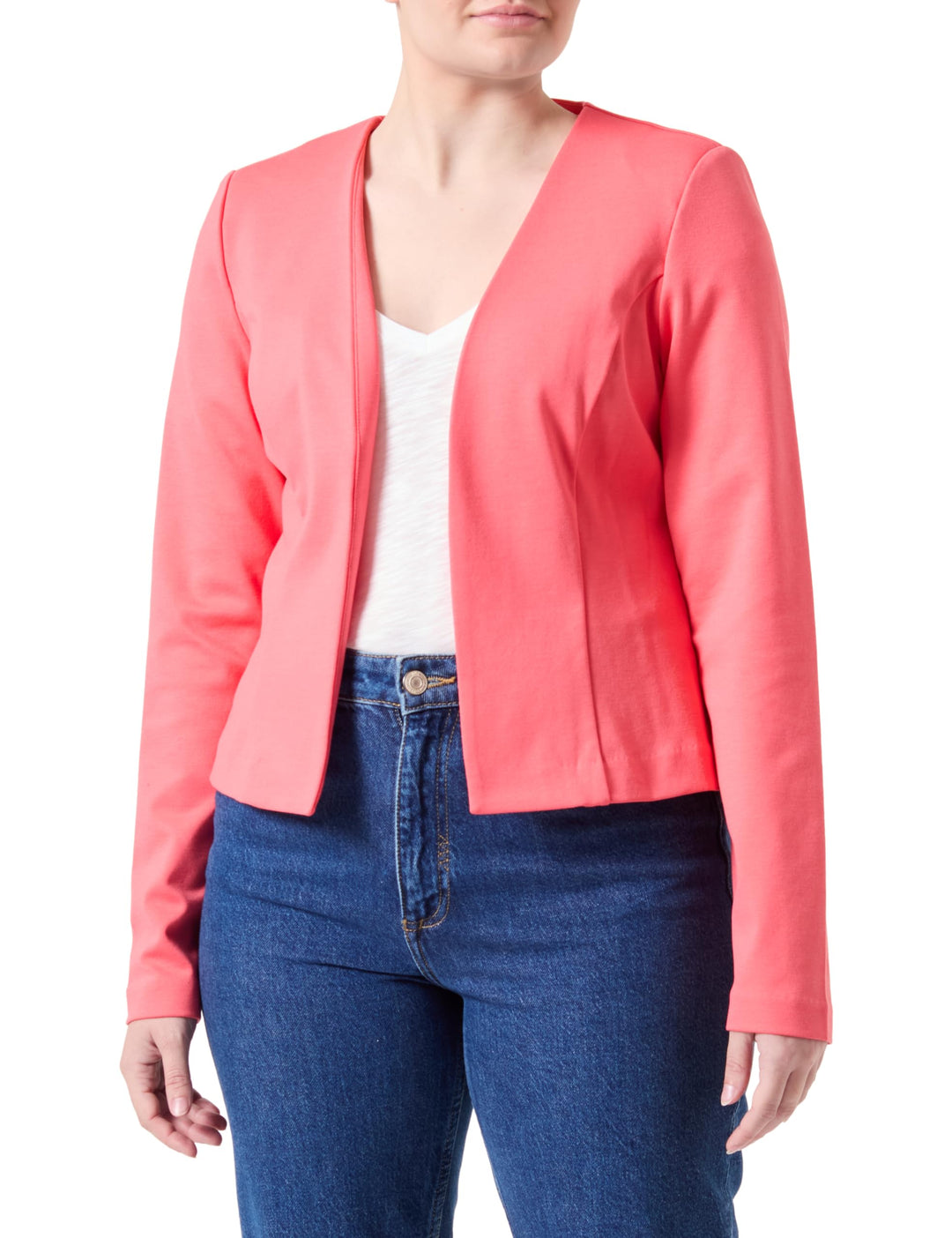 ICHI IHKATE Short BL Damen Blazer Kurzblazer Jacke Kurzblazer mit Stretch M Calypso Coral (171744),