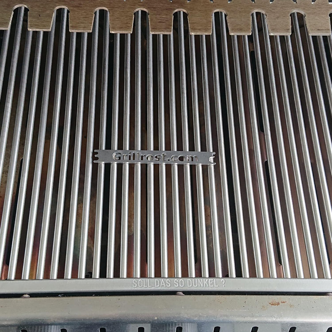 Grillrost.com Das Original Edelstahl Brennerabdeckung - 375x120mm - extra stark 1,5mm - passend für