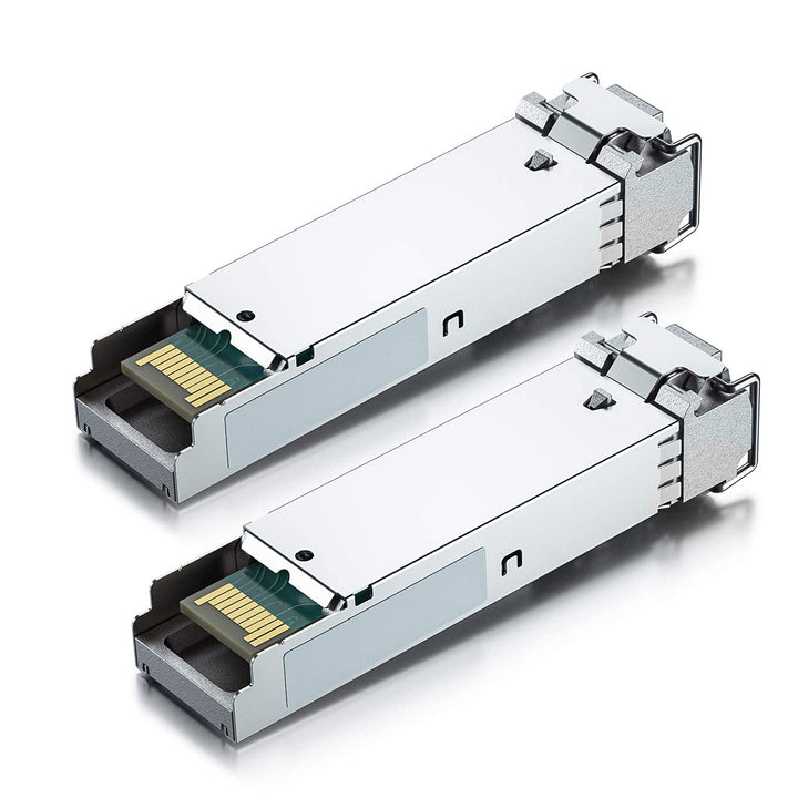 H!Fiber.com 1.25G SFP Bidi Transceiver, 1000Base-BIDI 1550nm/1310nm SMF, a Paar Single-Mode SFP Modu