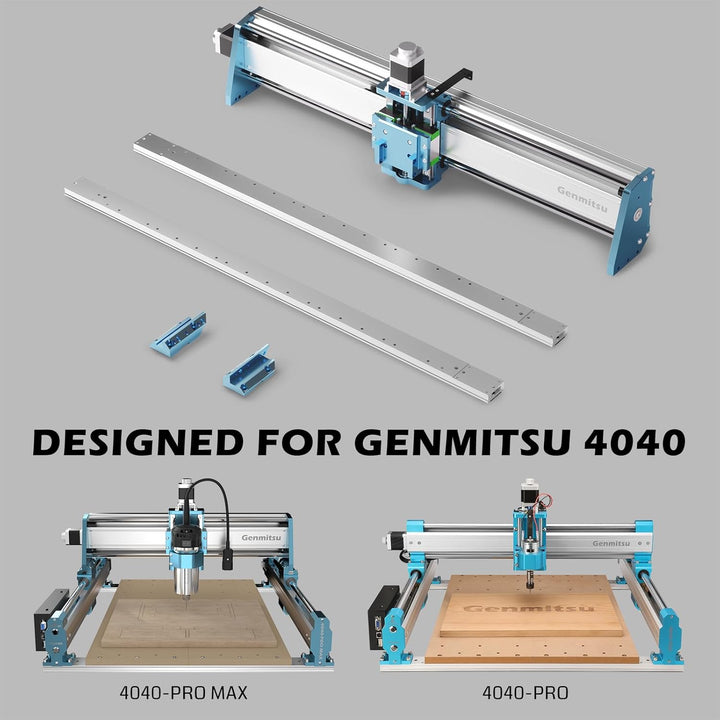 Genmitsu XZ-Achsen-Erweiterungskit für 4040-PRO/4040-PRO MAX CNC-Fräsmaschine, mit linearem Schienen