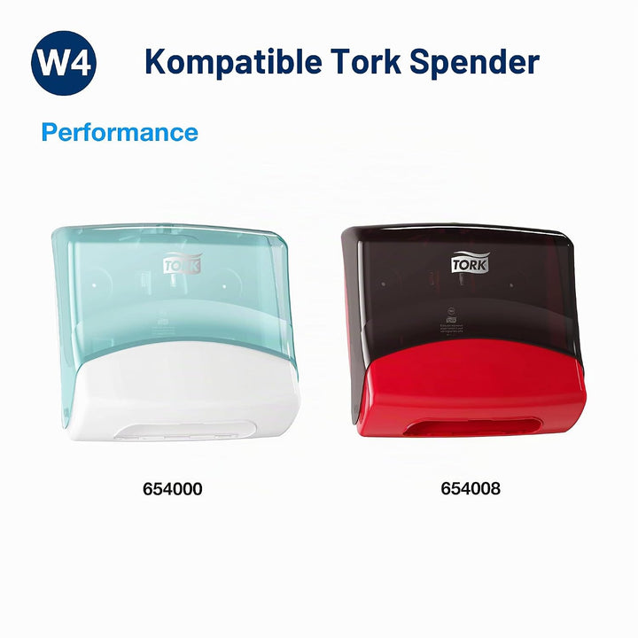 Tork Gefaltete Industrie Reinigungstücher Grau W4, flexibel und weich, 1 × 120 Tücher, 520679