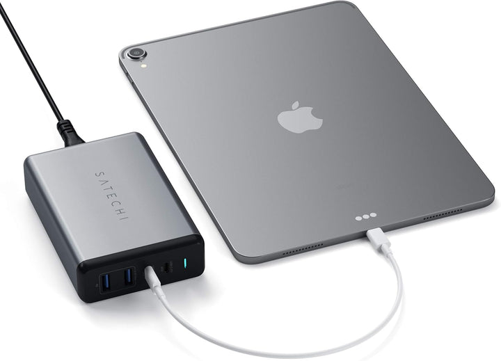 SATECHI 108W USB C PD Tischladegerät – 2 USB-C PD &amp; 2 USB-A Anschlüsse – Für M2/M1 MacBook Pro/Air,