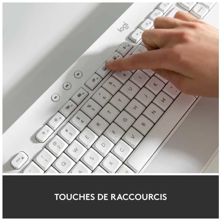 Logitech Signature K650 Comfort kabellose Tastatur mit Handballenauflage, BLE Bluetooth/Logi Bolt US