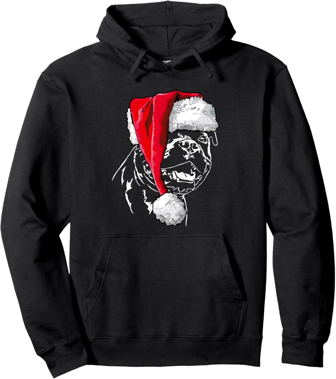 Staffordshire Bullterrier Weihnachtsmann Weihnachten Hunde Pullover Hoodie