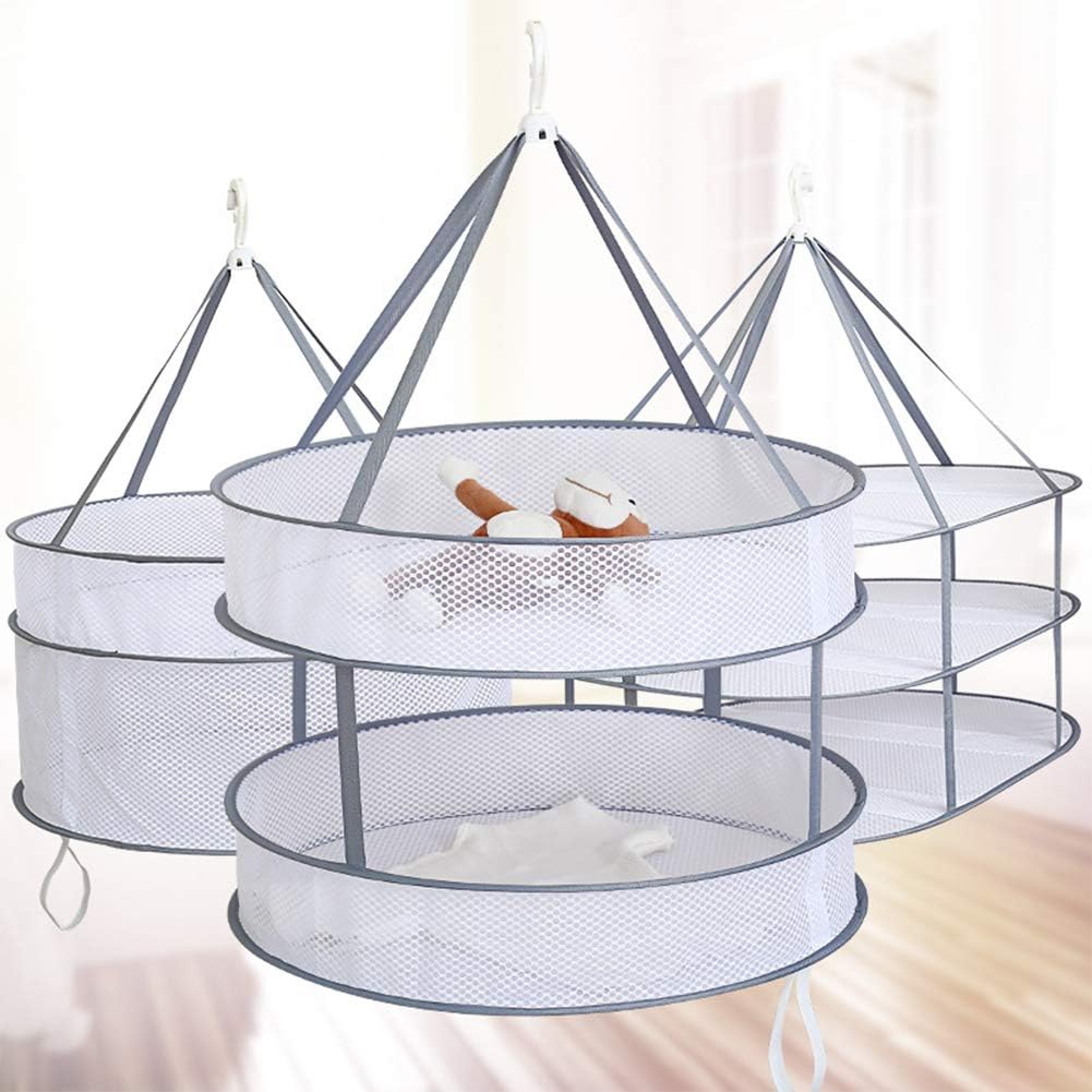 Trocknungsnetz 1/2/3 Schichten Trockennetz Faltbar Trockengestell Hängend Hanging Dryer Rack Mesh Hä