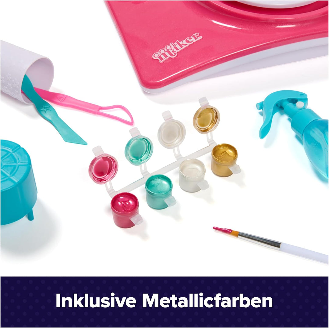 Cool Maker Pottery Cool Töpferstudio - Töpfern leicht gemacht mit Formhilfe und lufttrocknendem Ton,