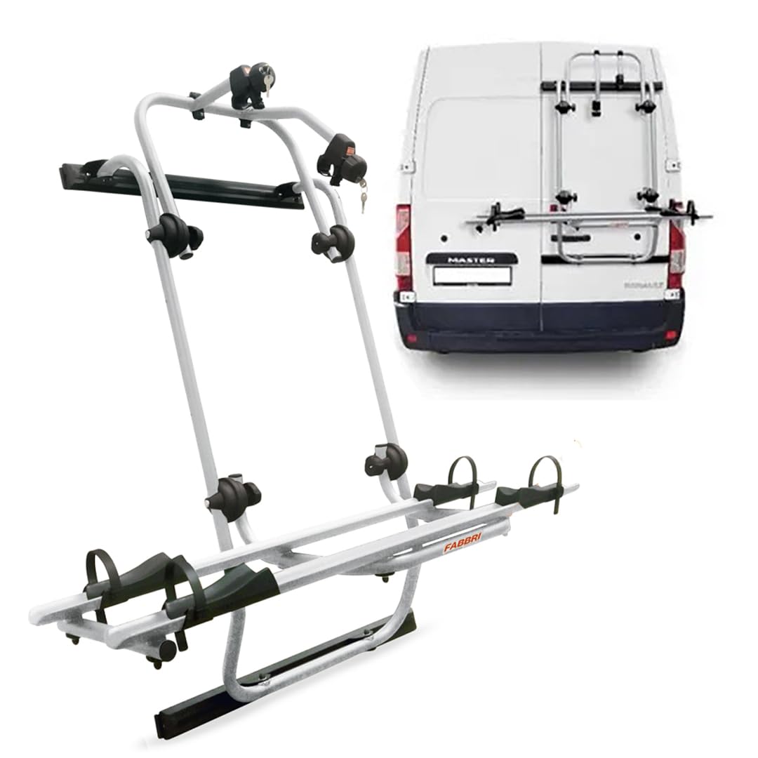 Heck-Fahrradträger für Van und Wohnmobil, kompakt mit Master von 2012 bis 2023 (Aluminium), ALUMINIU