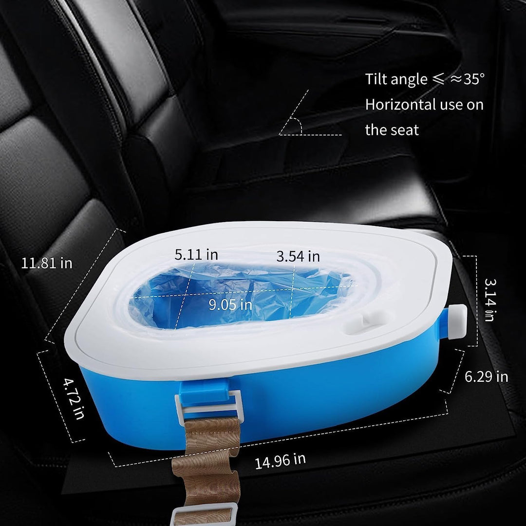 QIUR Tragbare Auto-Toilette, mobiles Notfall-Urinal, tragbares Töpfchen für Erwachsene/Kinder/Schwan