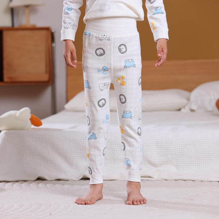 100% Baumwolle Baby Kinder Schlafanzüge Jungen Mädchen Pyjamas Set Langarm Nachtwäsche 6-12 Monate W