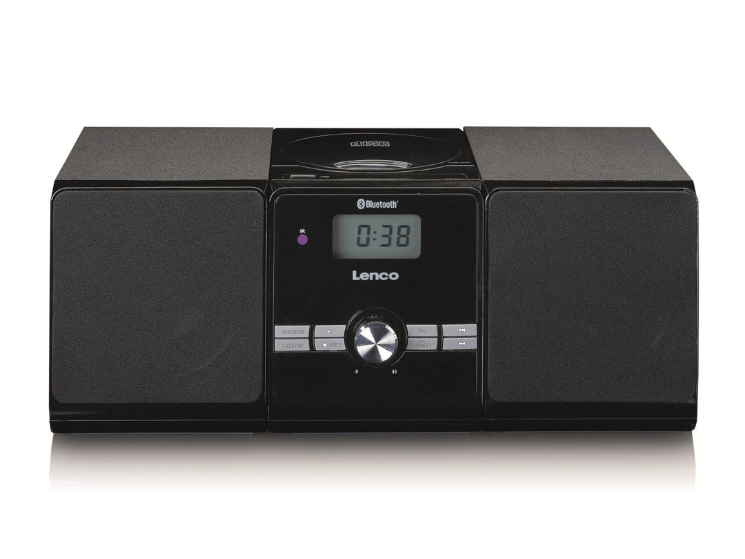 Lenco MC-030BK Kompaktanlage mit Bluetooth - Toploader CD/MP3 Player - PLL FM Radio - USB - 2 x 5 Wa