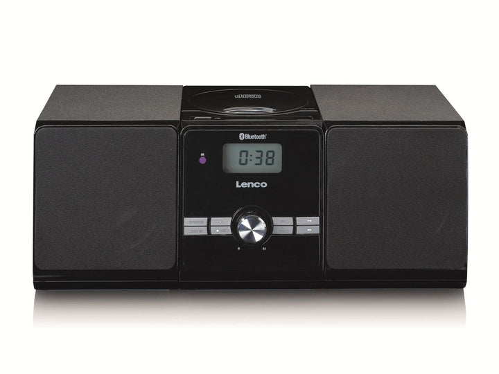 Lenco MC-030BK Kompaktanlage mit Bluetooth - Toploader CD/MP3 Player - PLL FM Radio - USB - 2 x 5 Wa