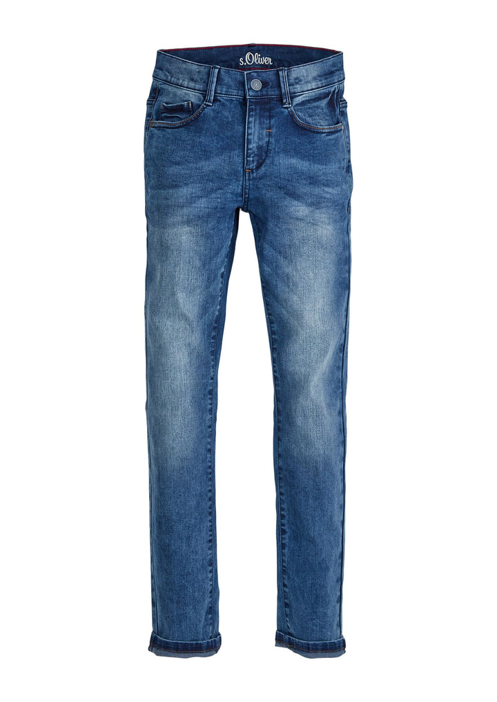 s.Oliver Jungen Slim: Jeans mit Waschung 176 Grau 98z3, 176 Grau 98z3