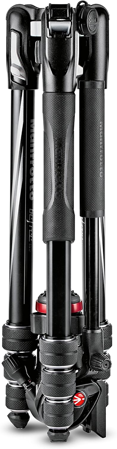 Manfrotto Befree Live Twist, Reisestativ aus Aluminium mit Twist-Verschluss, Kamerastativ für DSLR,
