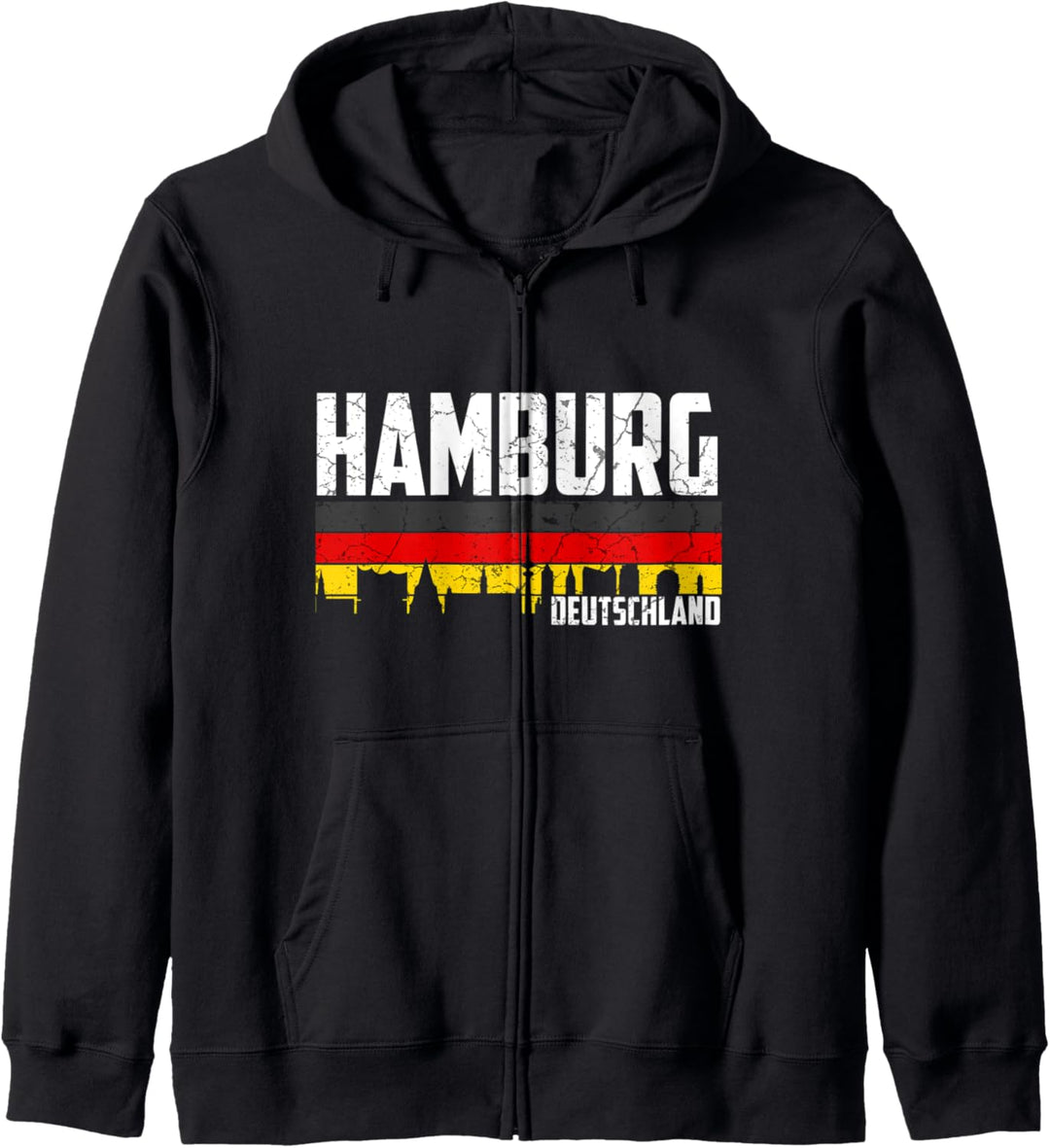 Mein Hamburg Skyline Deutschland Heimat Stadt Souvenir Kapuzenjacke