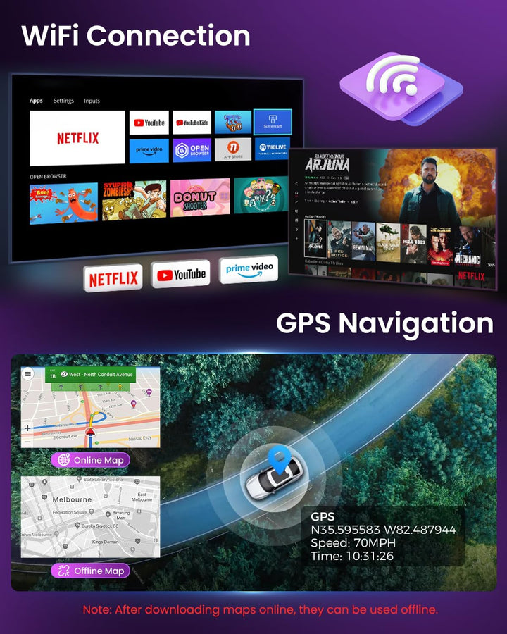 Inefala 4+64G Android 15 Autoradio für Honda Civic VIII 2006-2011 mit Wireless CarPlay Android Auto,