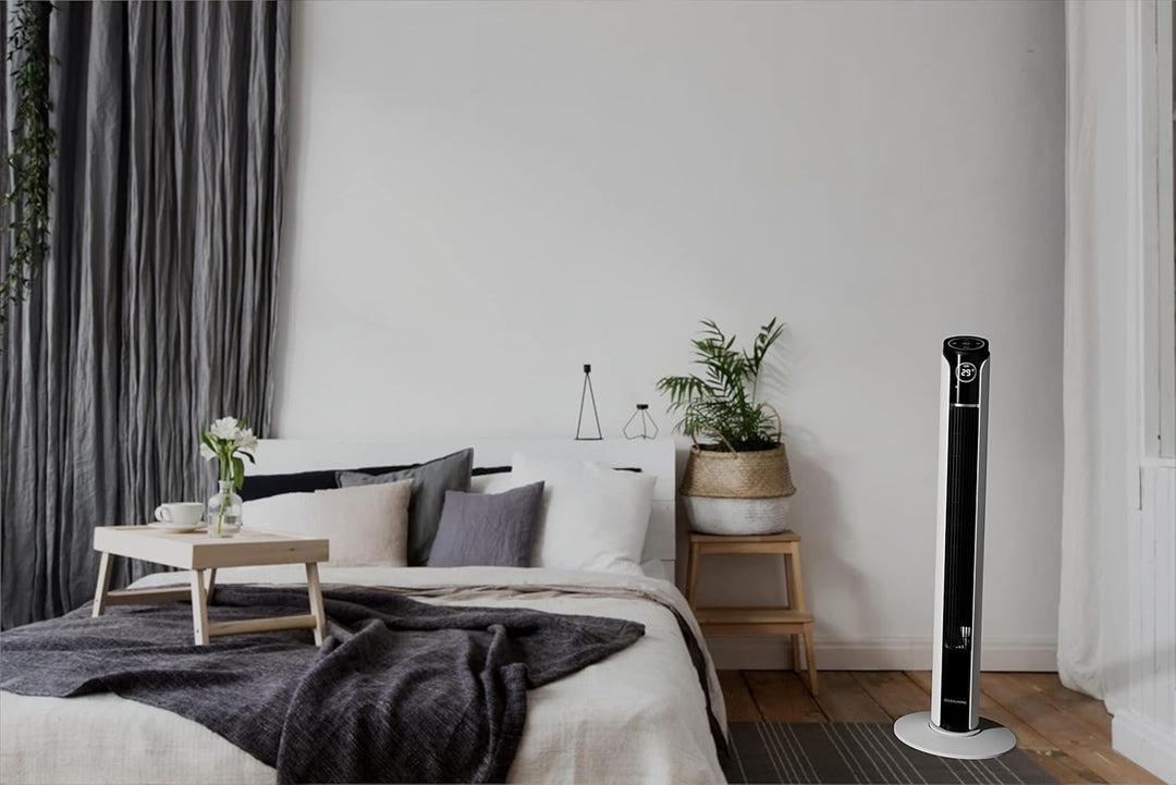 CF2204 Design Ventilator - Turmventilator - Fernbedienung und Timer - Luftreiniger - Dimmbarer LED-B